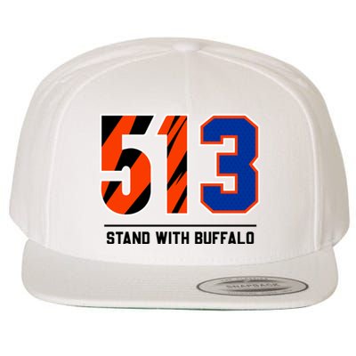 513 Stand With Buffalo Love For 3 Pray For Damar Wool Snapback Cap