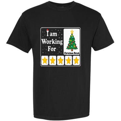 5 Stars Xmas Tree Garment-Dyed Heavyweight T-Shirt