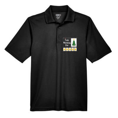 5 Stars Xmas Tree Men's Origin Performance Piqué Polo