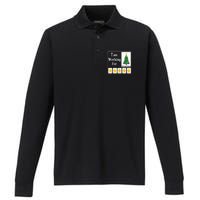 5 Stars Xmas Tree Performance Long Sleeve Polo