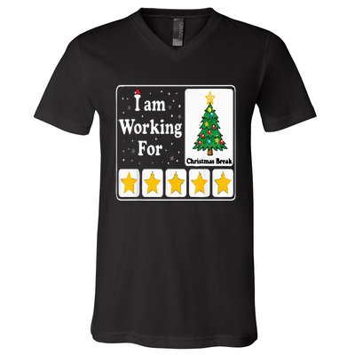 5 Stars Xmas Tree V-Neck T-Shirt