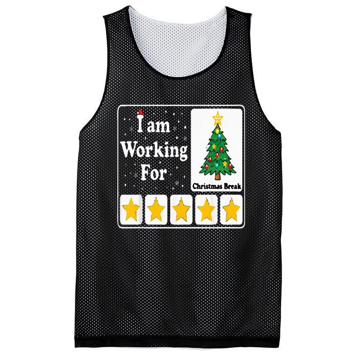 5 Stars Xmas Tree Mesh Reversible Basketball Jersey Tank