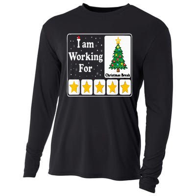 5 Stars Xmas Tree Cooling Performance Long Sleeve Crew