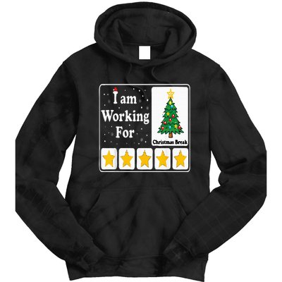 5 Stars Xmas Tree Tie Dye Hoodie