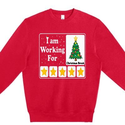 5 Stars Xmas Tree Premium Crewneck Sweatshirt