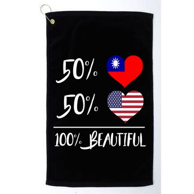50% Taiwanese 50% American 100% Beautiful Gift Golf Towel