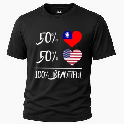 50% Taiwanese 50% American 100% Beautiful Gift Performance Shirt
