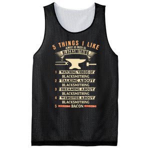 5 Things Blacksmithing Blacksmith Mesh Reversible Basketball Jersey Tank