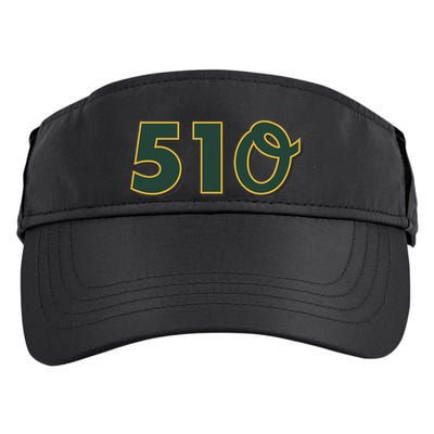 510 The Bay Area Oakland Baseball Adult Drive Performance Visor