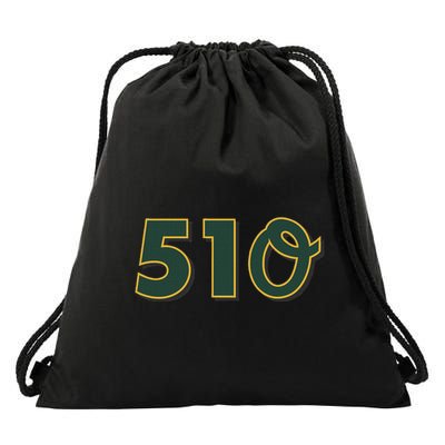 510 The Bay Area Oakland Baseball Drawstring Bag