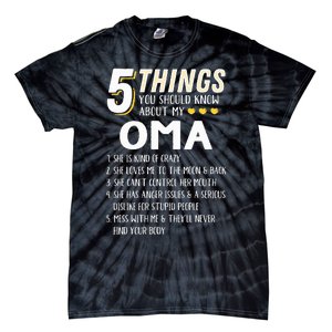 5 Things Grandma Oma Gift Idea Tie-Dye T-Shirt