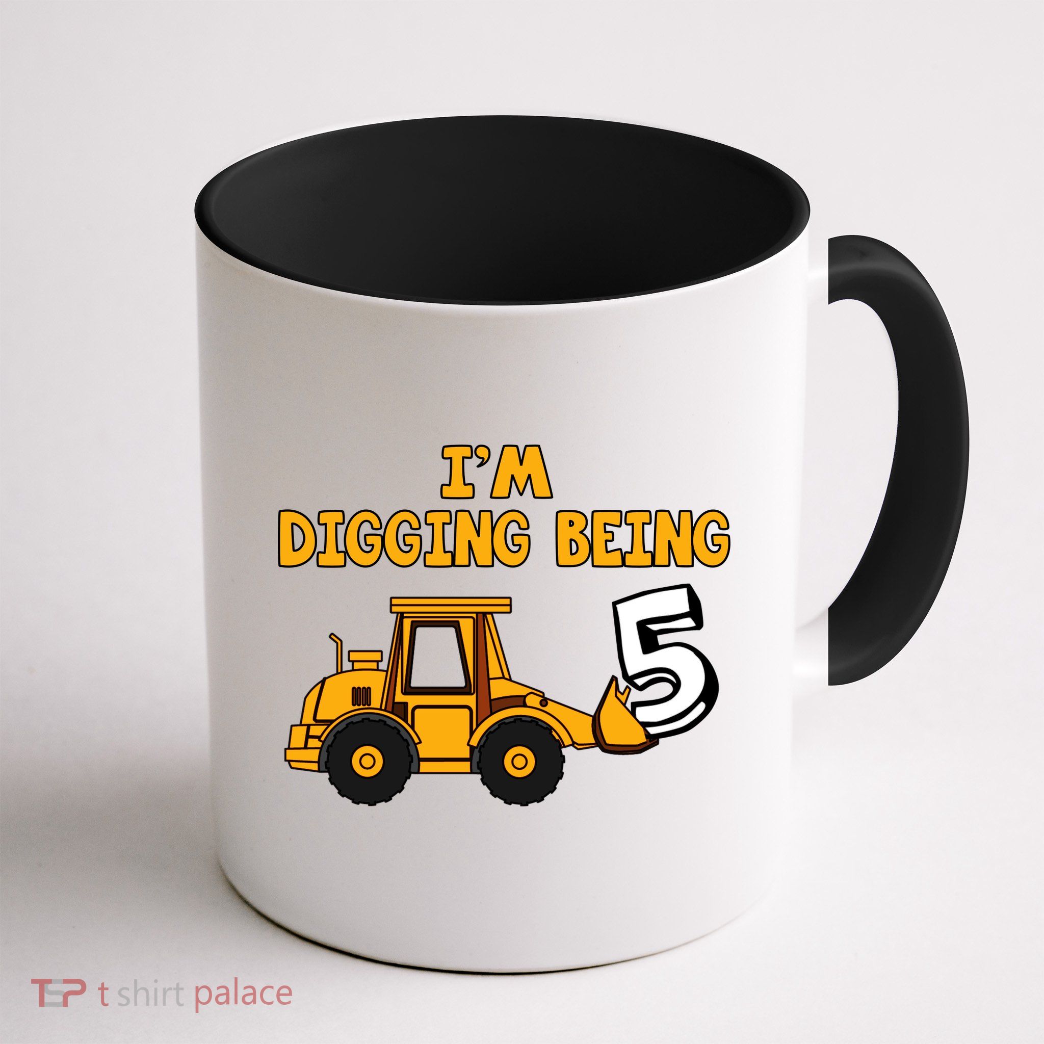 5th Birthday I'm Digging Being Five Mug