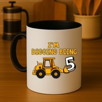 5th Birthday I'm Digging Being Five Mug