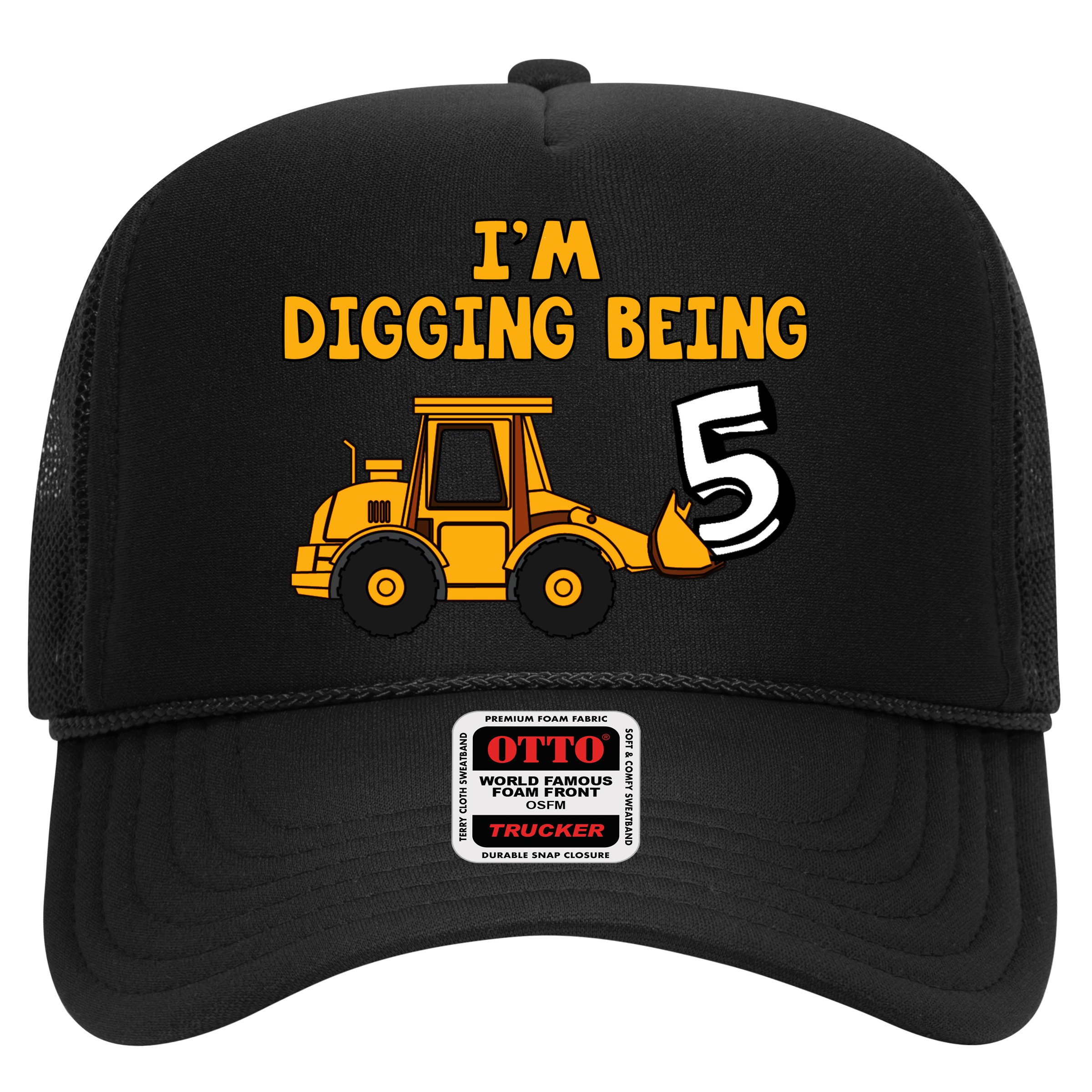 5th Birthday I'm Digging Being Five Hat