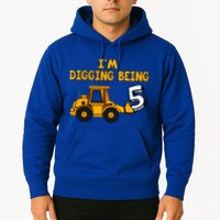 5th Birthday I'm Digging Being Five Hoodie