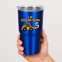 5th Birthday I'm Digging Being Five Tumbler