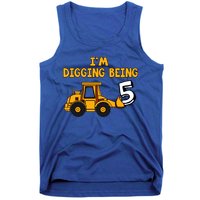 5th Birthday I'm Digging Being Five Tank Top