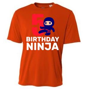 5th Birthday Ninja  Cooling Performance Crew T-Shirt