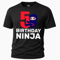 5th Birthday Ninja  Cooling Performance Crew T-Shirt
