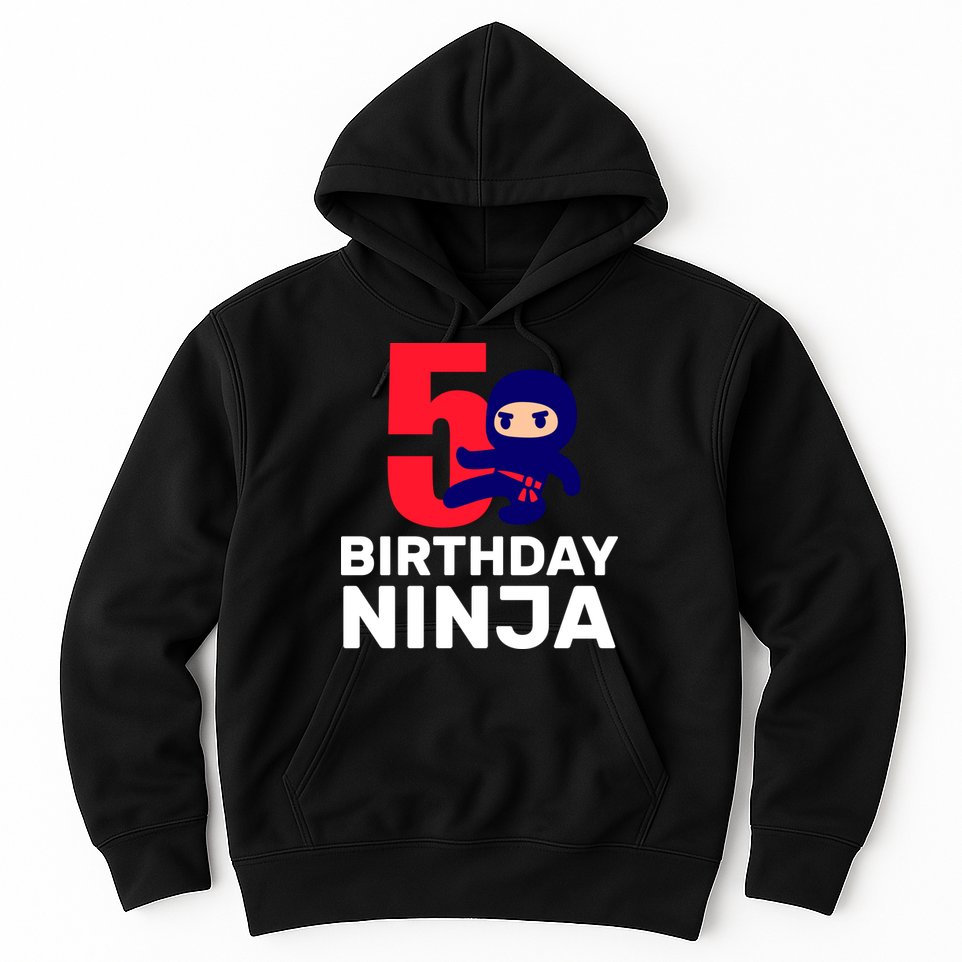 5th Birthday Ninja  Hoodie
