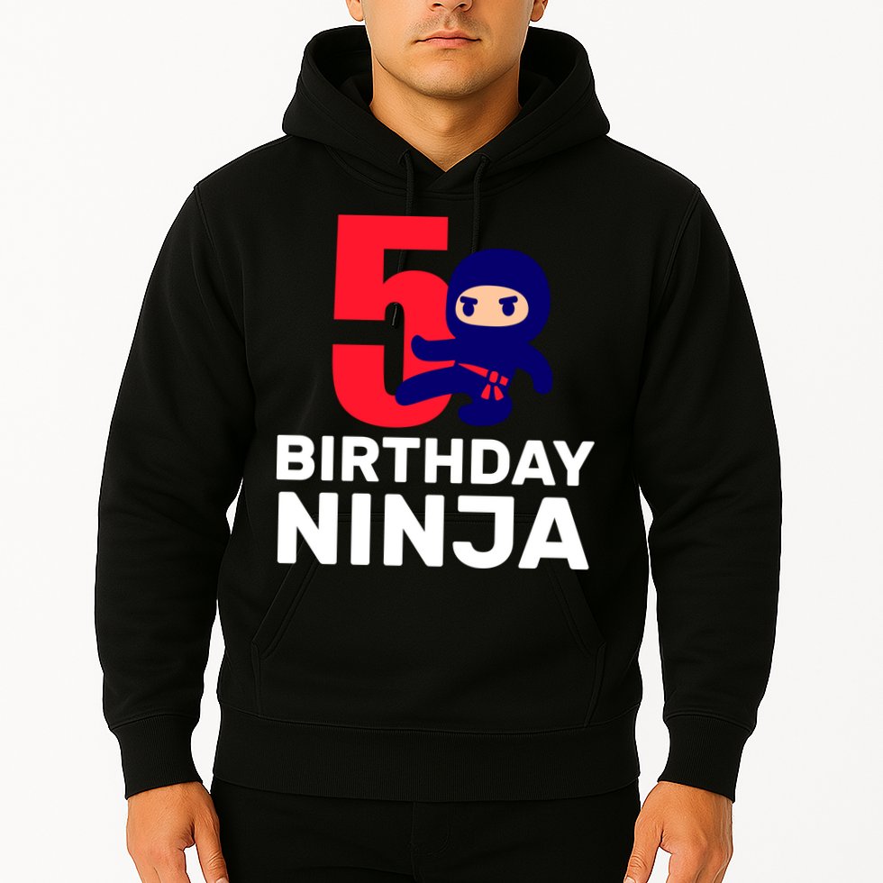 5th Birthday Ninja  Hoodie