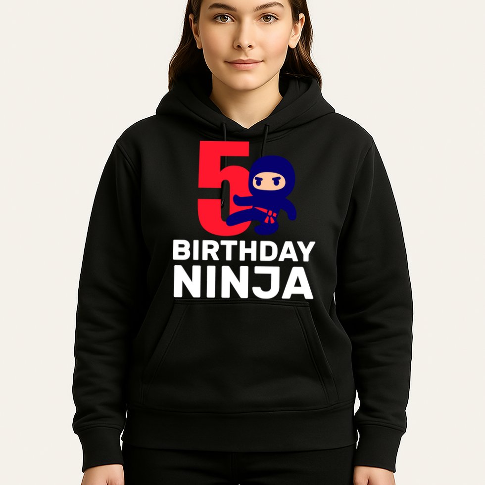 5th Birthday Ninja  Hoodie
