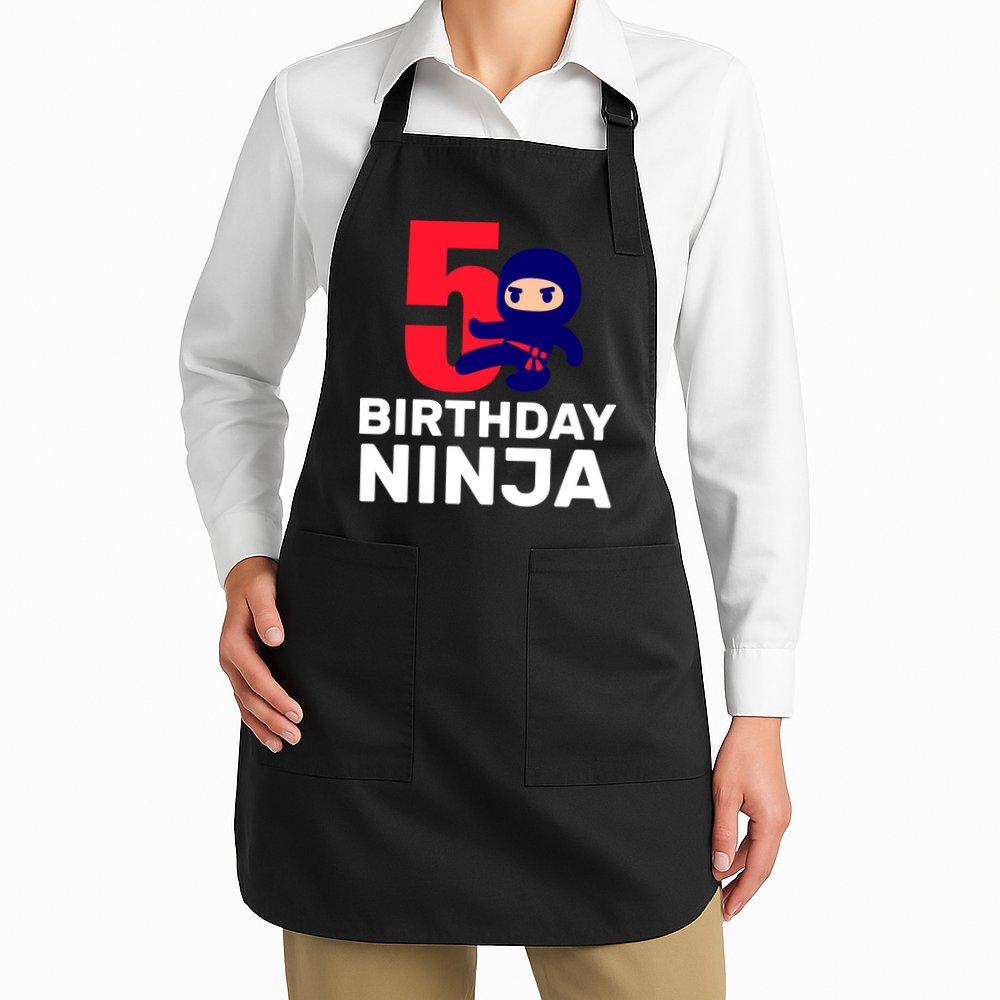 5th Birthday Ninja  Apron
