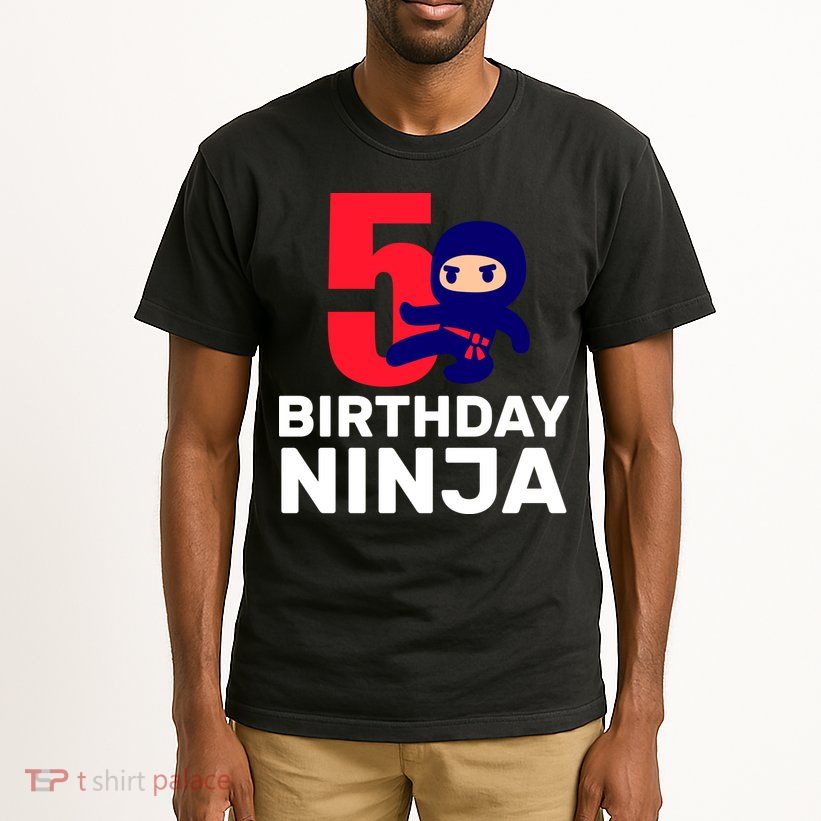 5th Birthday Ninja  Tall T-Shirt