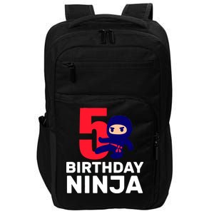 5th Birthday Ninja  Impact Tech Backpack