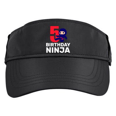 5th Birthday Ninja  Adult Drive Performance Visor