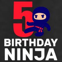 5th Birthday Ninja  Beanie