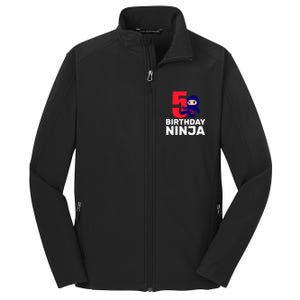 5th Birthday Ninja  Core Soft Shell Jacket