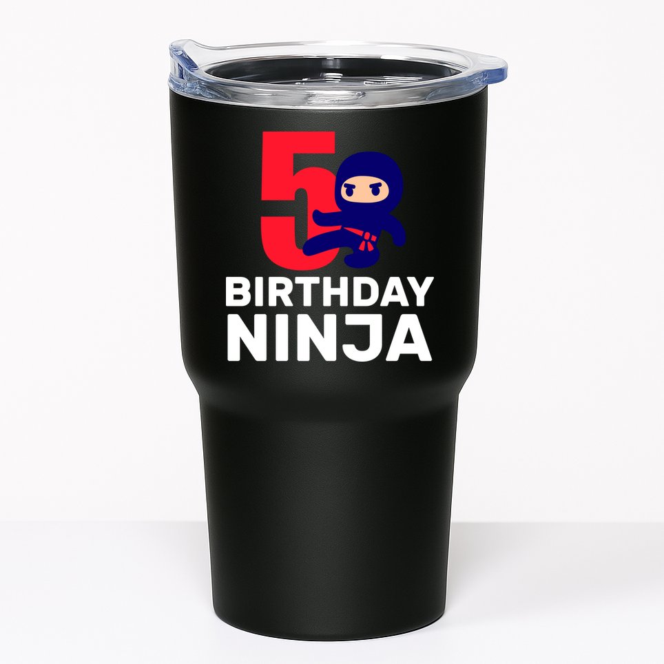 5th Birthday Ninja  Tumbler