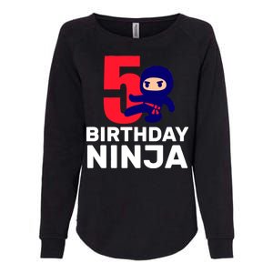 5th Birthday Ninja  Womens California Wash Sweatshirt