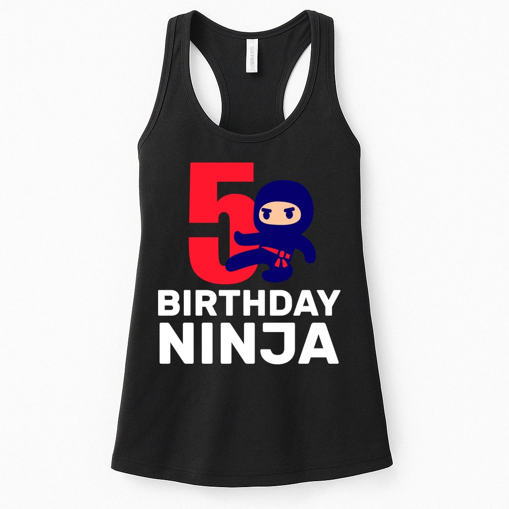 5th Birthday Ninja  Womens Tank Top
