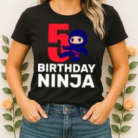5th Birthday Ninja  Womens T-Shirt