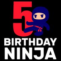 5th Birthday Ninja  Full Zip Hoodie