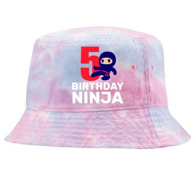 5th Birthday Ninja  Tie-Dyed Bucket Hat