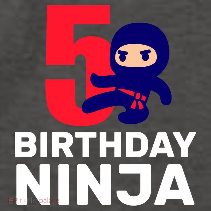 5th Birthday Ninja  Vector Backpack