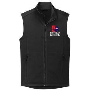 5th Birthday Ninja  Collective Smooth Fleece Vest