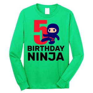 5th Birthday Ninja  Long Sleeve Shirt