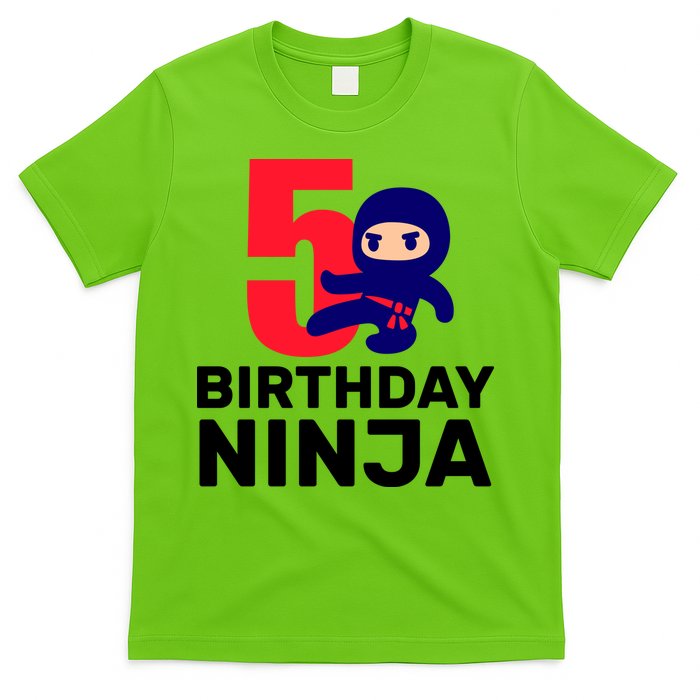 5th Birthday Ninja  T-Shirt