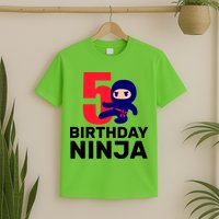 5th Birthday Ninja  T-Shirt