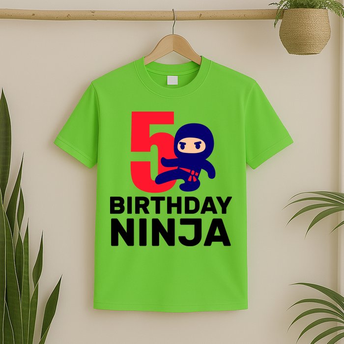 5th Birthday Ninja  T-Shirt