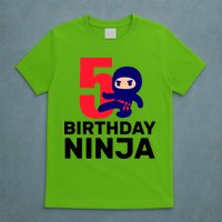 5th Birthday Ninja  T-Shirt