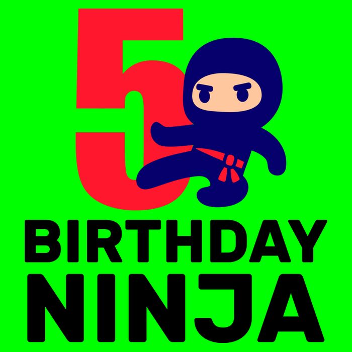 5th Birthday Ninja  T-Shirt