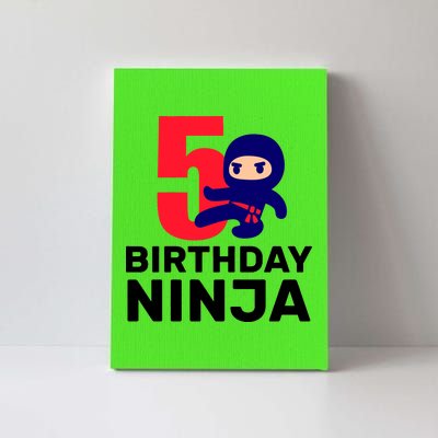 5th Birthday Ninja  Canvas