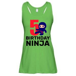 5th Birthday Ninja  Ladies Essential Flowy Tank