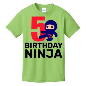 5th Birthday Ninja  Kids T-Shirt