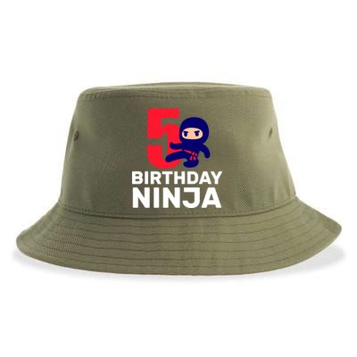 5th Birthday Ninja  Sustainable Bucket Hat